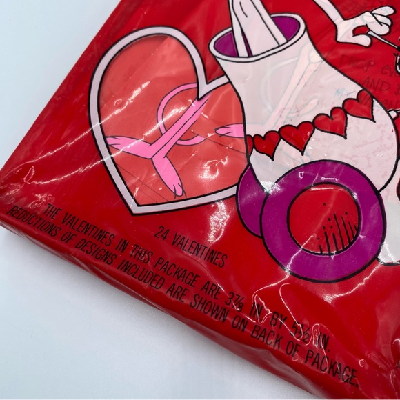 Vintage 1978 Hallmark Ambassador Pink Panther Valentines Card Pack of 24 - Picture 3 of 9